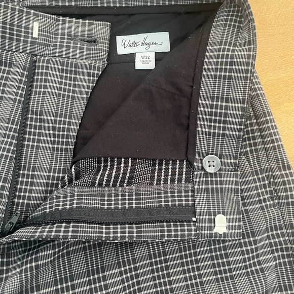 Walter Hagen Golf Expedition Shorts Outdoor Mens Size 32 grey and black Plaid - Picture 3 of 5